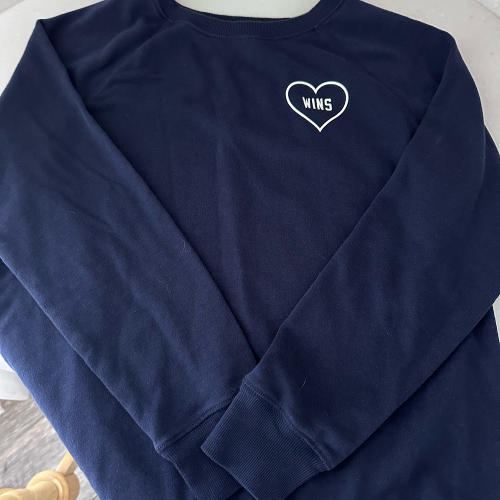 Navy Blue Casual Sweatshirt